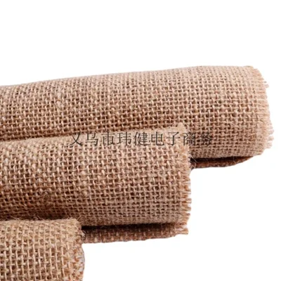 50 Jute fabric engineering jute roll thick natural jute 50*50 wear-resistant photography background fabric DIY handicrafts cross-border