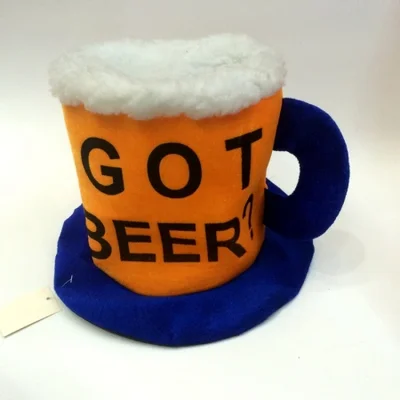 قبعة مهرجان البيرة، قبعة كوب بيرة الشرب، قبعة حفلات الكرنفال