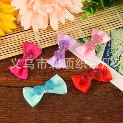 Customized handcrafted acrylic polyester waistband, ribbon bow, hair accessory, pet DIY fabric accessories